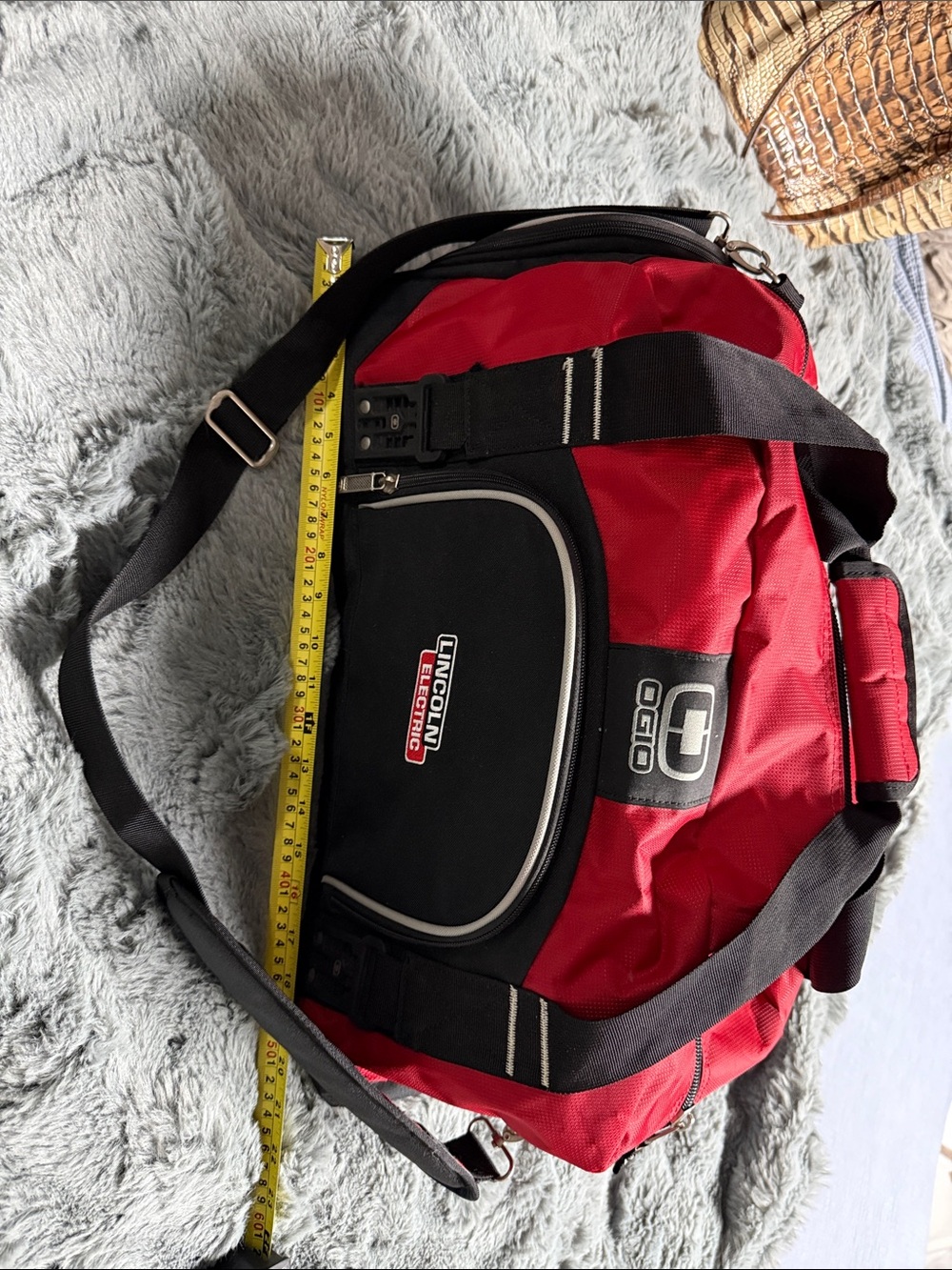 OGIO Lincoln Electric Red and Black Men’s Duffel Bag with Shoulder Strap